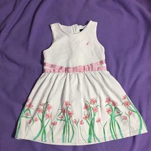 Nautica girls size 5 floral design dress